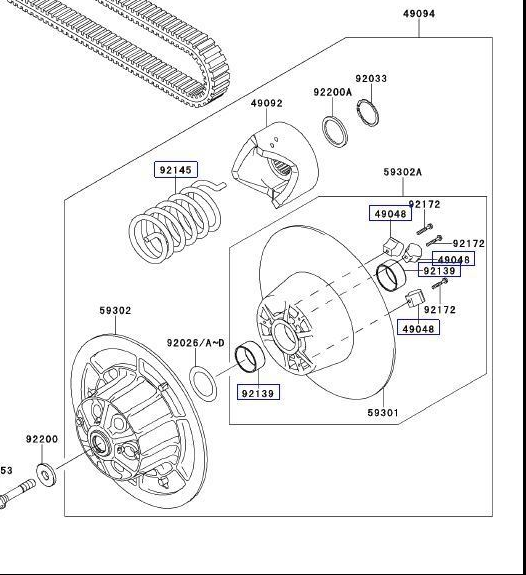 tømmerflåde landdistrikterne At lyve 2009 Kawasaki 4010 Mule Driven Clutch removal - Kawasaki Forums