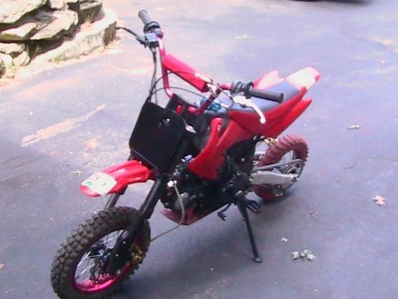 gay little pitbike

we traded that pos for a klx110, its in the f350 now