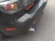 Flex pipe broke and I got all of it removed and got a local muffler shop make a custom exhaust without the tip sticking 5 feet out the car. Sounds really great now!