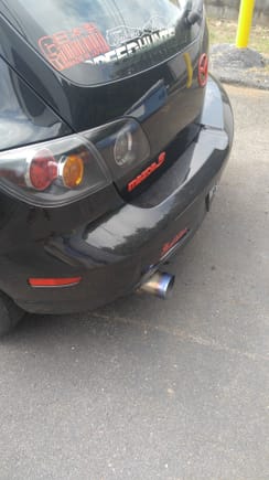 Flex pipe broke and I got all of it removed and got a local muffler shop make a custom exhaust without the tip sticking 5 feet out the car. Sounds really great now!