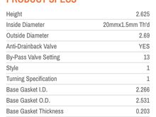 Mazda Demio Filter specs