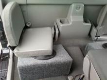 Luckily the rear seats are still usable, even with the speakers back there. (I don't use the rear seats much anyways)