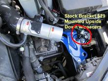 K&amp;N intake with Stock Bracket (upside down &amp; painted)