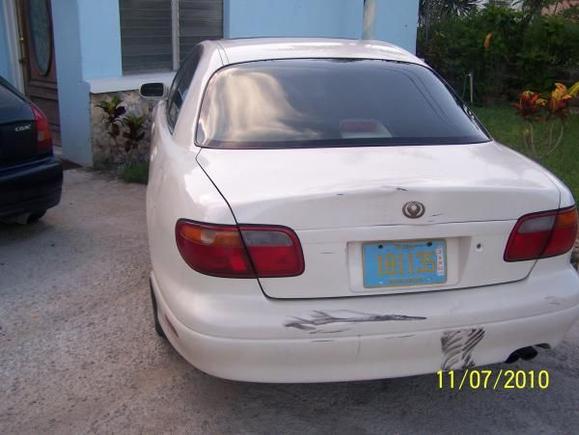 Rear damage to be repaired