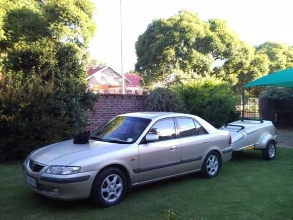Mazda 626 and Trailer