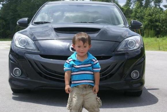 My son and my car