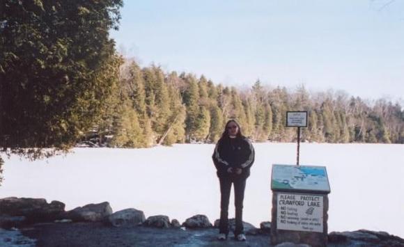 Mom @ Crawford Lake in Ontario