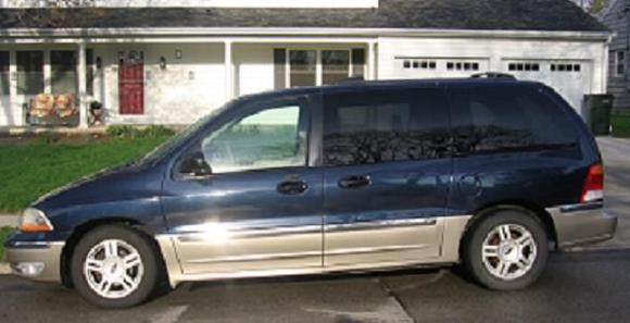 2003 Ford Windstar SEL (actual vehicle).
Our family van from 2005 to 2014. Sold at 174000 miles. It took over for the Aerostar. The best trip was loaded with boy scouts to the Medicine Bow Range in Wyoming.
It served us well. However, it was too large for us almost empty nesters.