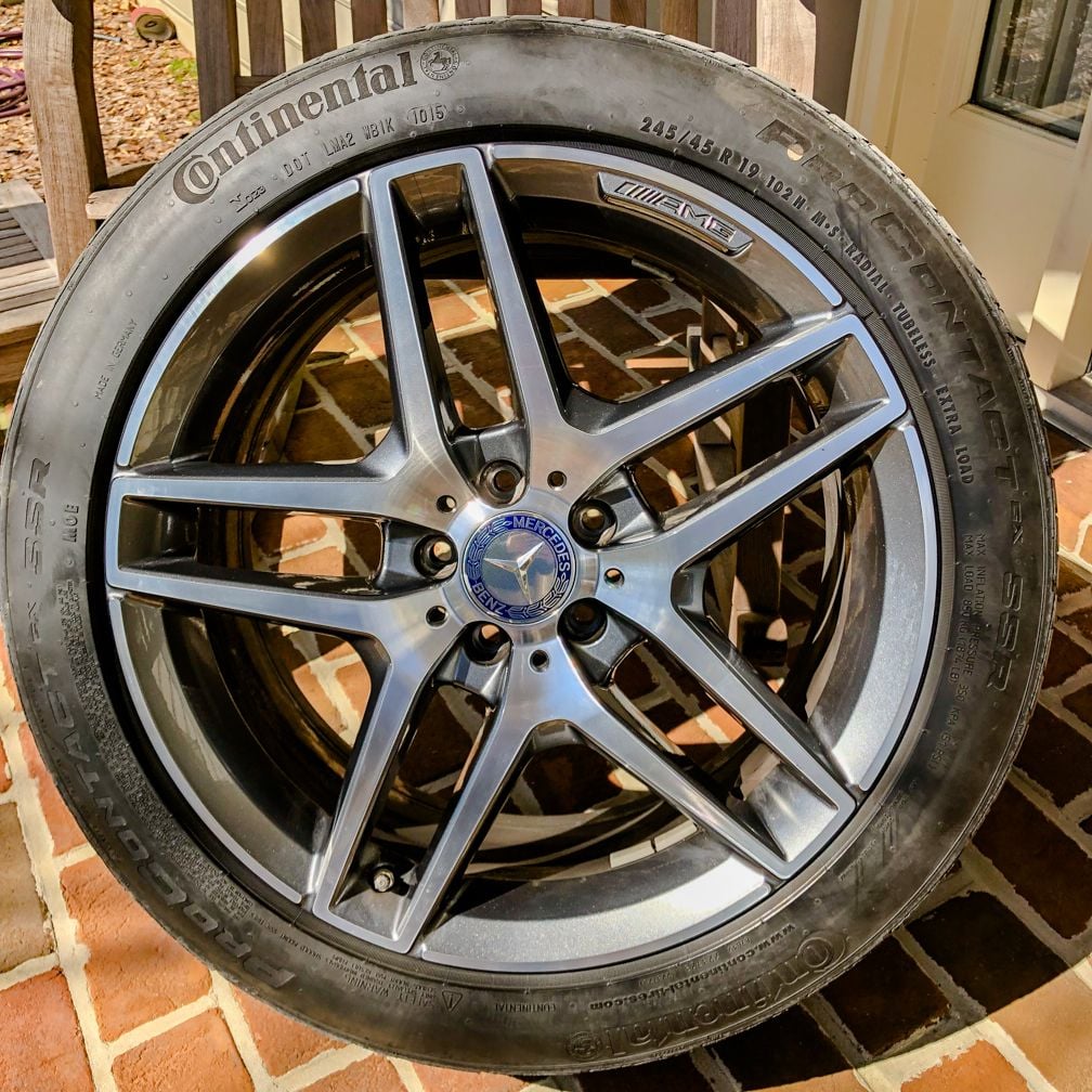 Wheels and Tires/Axles - Mercedes OEM AMG 19" w/ Conti SSR all-season - set of four - stock staggered fitment - Used - 2015 to 2018 Mercedes-Benz S550 - Annapolis, MD 21401, United States