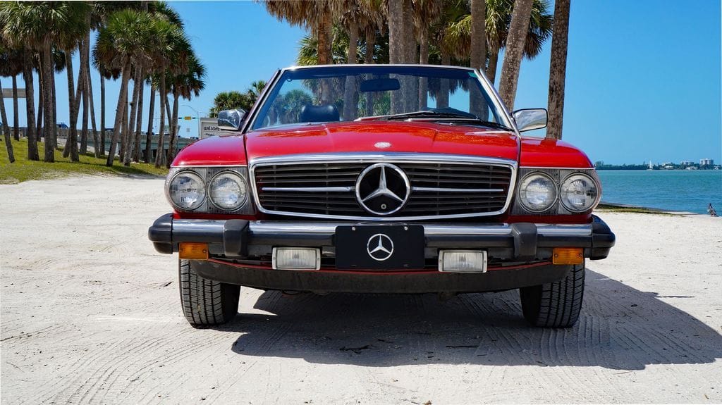 1985 Mercedes-Benz 380SL - 1985 Mercedes-Benz 380SL & Hard Top-Signal Red over Black: Solid Engine, Updated AC+ - Used - VIN WDBBA45C7FA030551 - 140,800 Miles - 8 cyl - 2WD - Automatic - Convertible - Red - Sarasota, FL 34236, United States