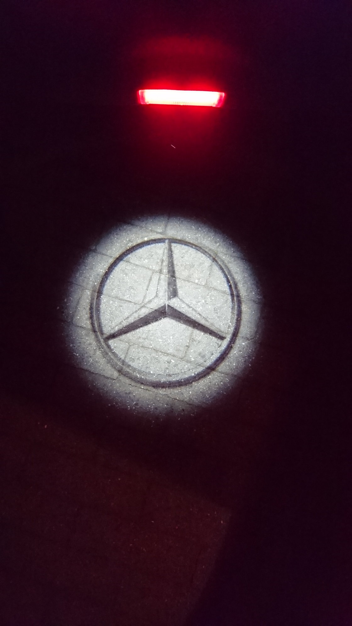 2X LED Puddle Light Side Mirror Logo Projector Lights for Mercedes