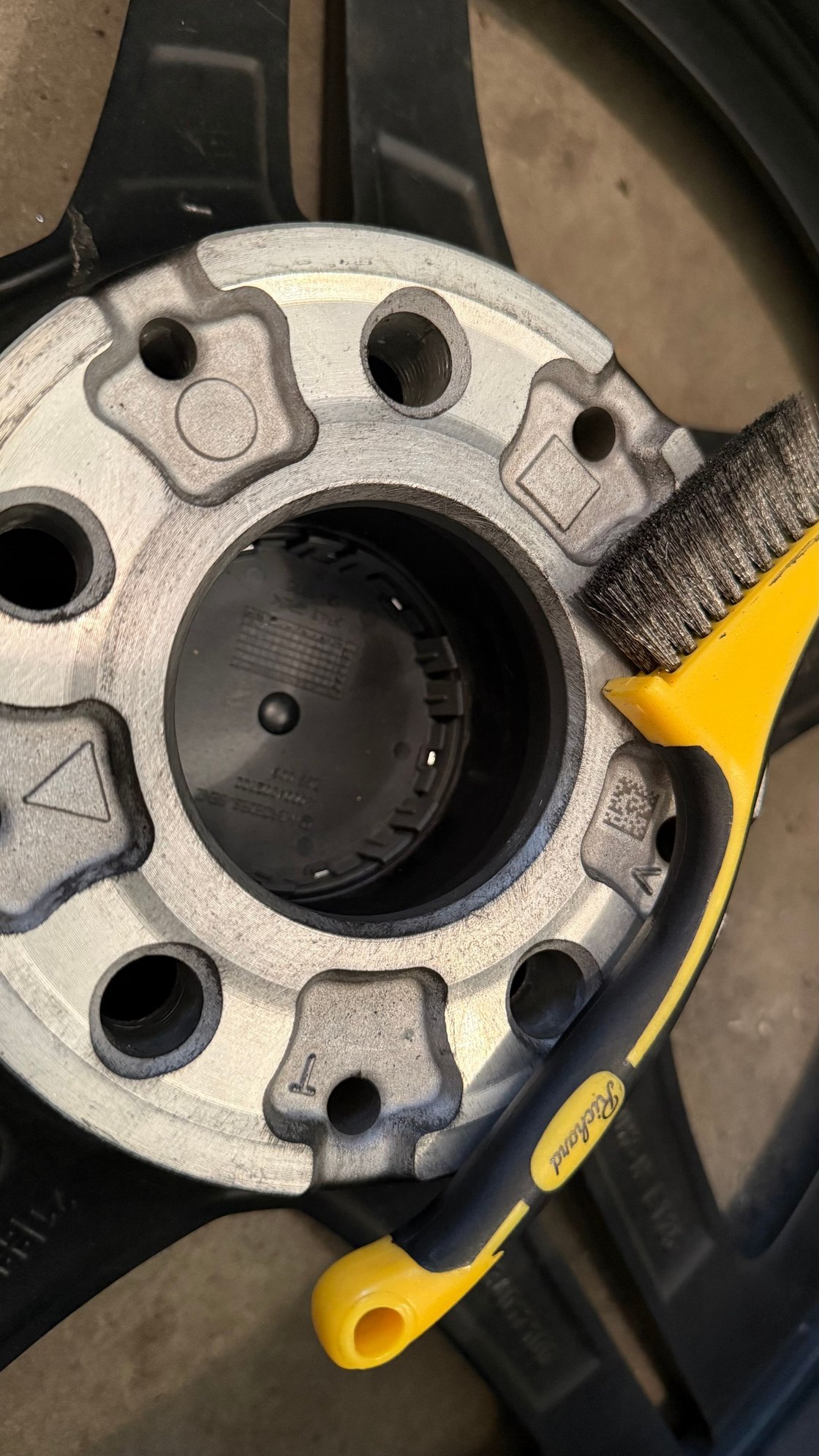 Cleaned up the face and hole