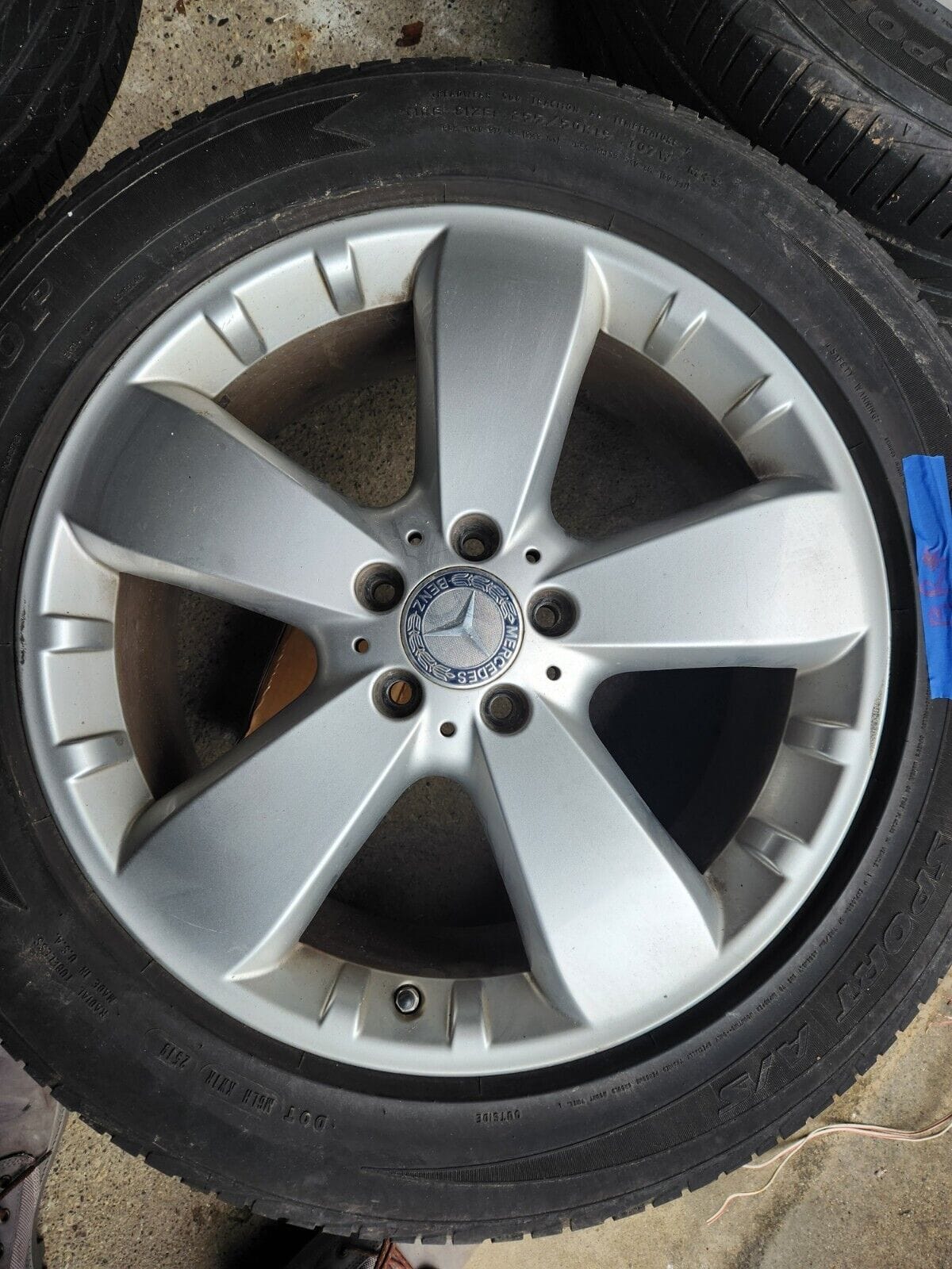 Wheels and Tires/Axles - Mercedes Benz Wheels and tires 19" ML350 W164 OEM Good condition! - Used - 2003 to 2015 Mercedes-Benz ML350 - Sudbury, MA 01776, United States