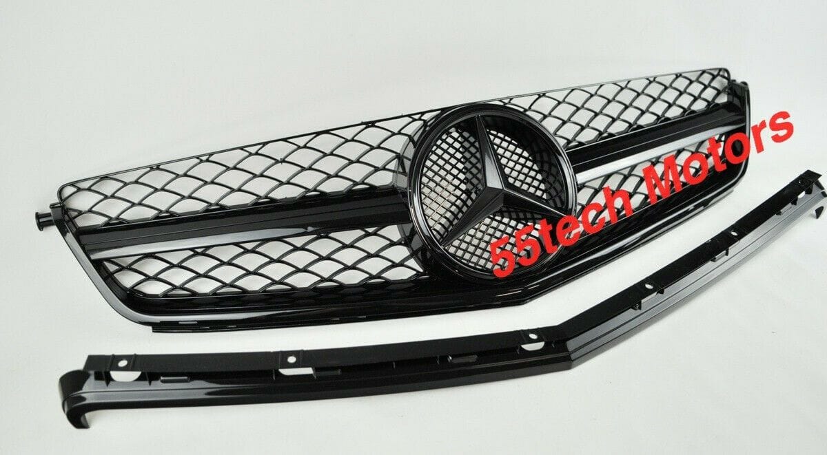 Exterior Body Parts - WTS- 55tech Black Gloss Grill C63 W204 - New - 2008 to 2011 Mercedes-Benz C63 AMG - Orlando, FL 32817, United States