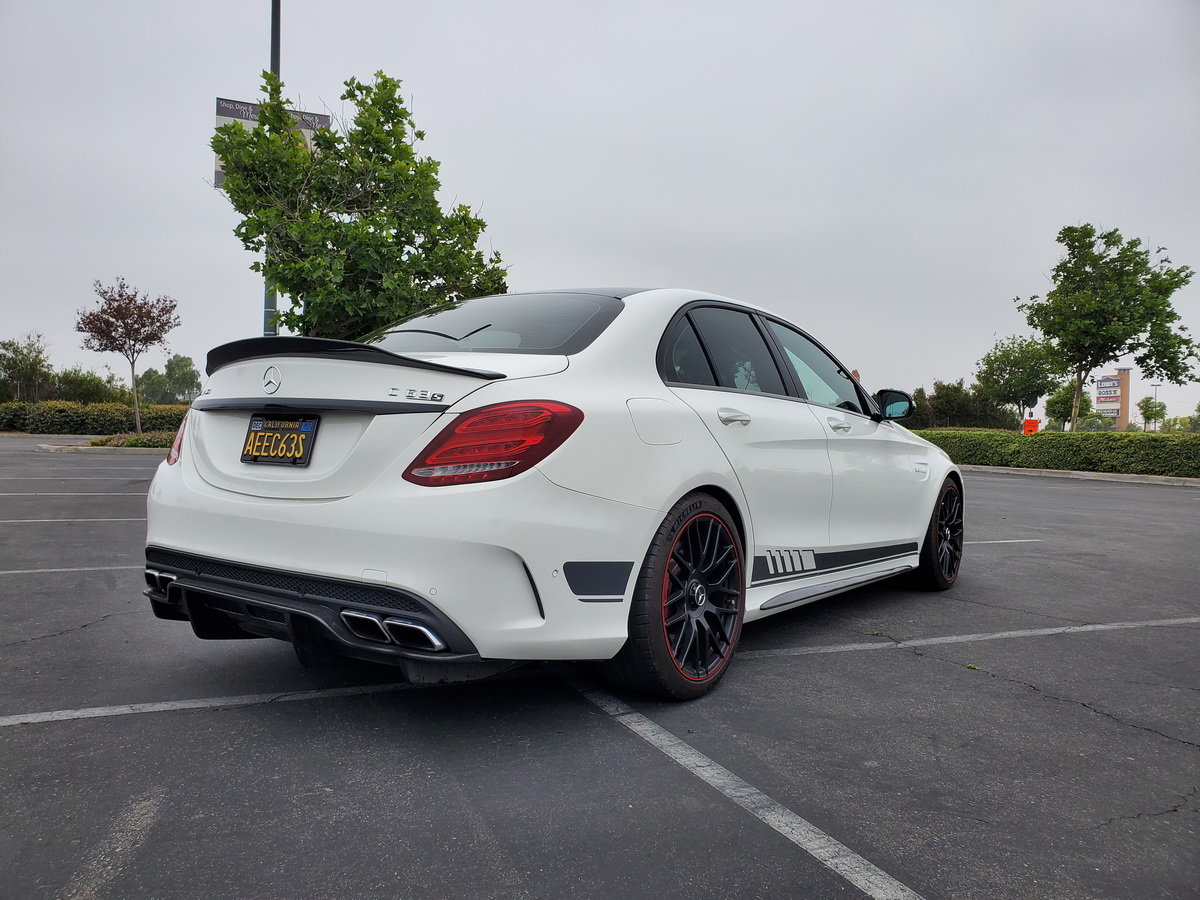 2015 Mercedes-Benz C63 AMG S - 2015 Mercedes White C63 AMG S Edition One 19K Miles Dinan Tuned 609HP 656 TQ - Used - VIN 55SWF8HB2FU076910 - 19,688 Miles - 8 cyl - 2WD - Automatic - Sedan - White - Corona, CA 92880, United States