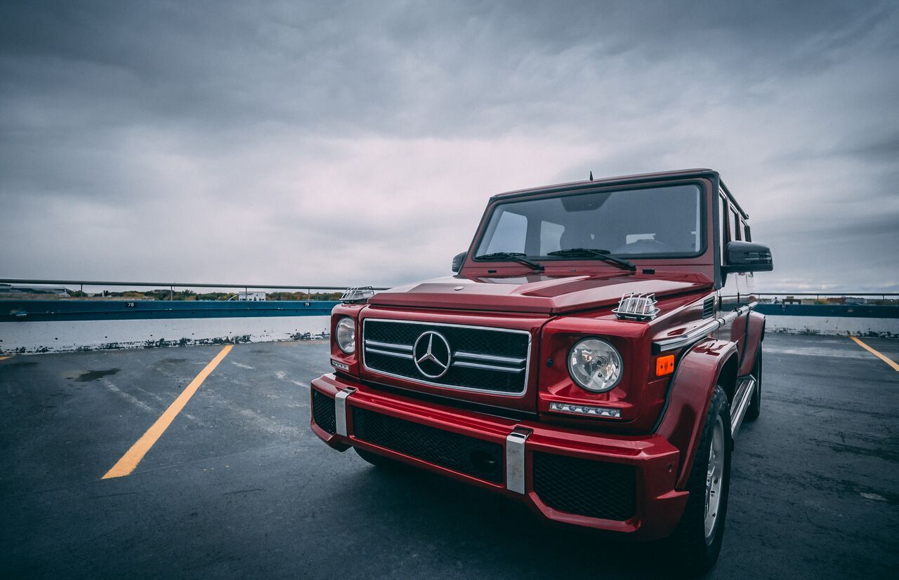 2003 Mercedes-Benz G55 AMG - 2003 Mercedes Benz G55 AMG - Used - VIN WDCYR4GE03X139103 - 89,375 Miles - 8 cyl - AWD - Automatic - SUV - Red - Regina, SK S4Y1G1, Canada