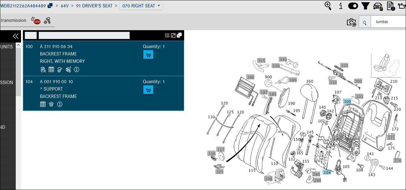 W211 lumbar support not working Forums
