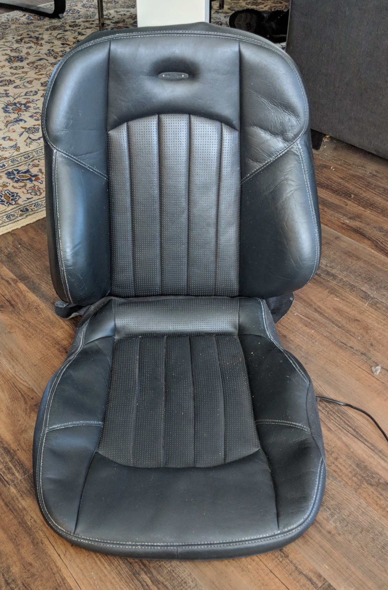 Interior/Upholstery - 03/04 CLK55 Coupe Passenger Seat Skins, Black - Used - Chicago, IL 60642, United States