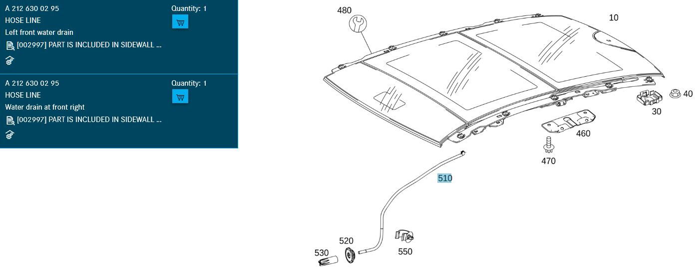 Found a good sunroof drain cleaner - PeachParts Mercedes-Benz Forum