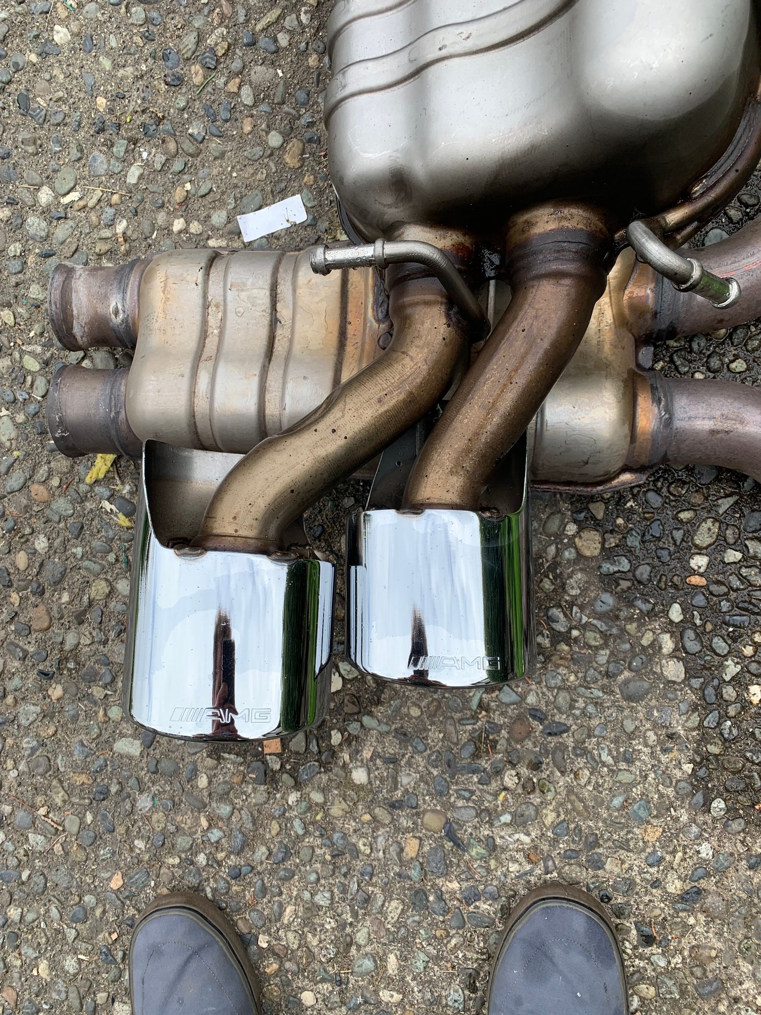 Engine - Exhaust - C63 mufflers - Used - 2013 Mercedes-Benz C63 AMG - Kenmore, WA 98028, United States