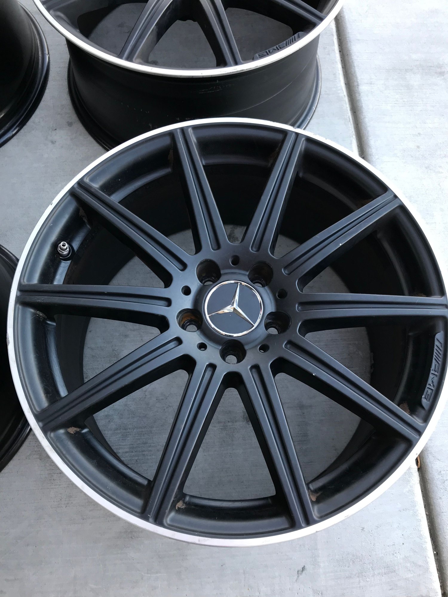 Wheels and Tires/Axles - E63s AMG W212 Satin Black Wheels - Used - 2014 to 2016 Mercedes-Benz E63 AMG S - Palm Springs, CA 92240, United States