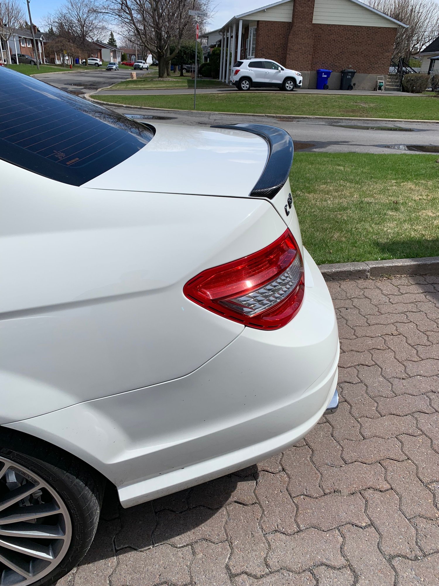 Exterior Body Parts - W204 4 doors fiber carbon spoiler/lip - New - 2008 to 2014 Mercedes-Benz C63 AMG - 2008 to 2014 Mercedes-Benz C350 - 2008 to 2014 Mercedes-Benz C300 - Varennes, QC J3X, Canada