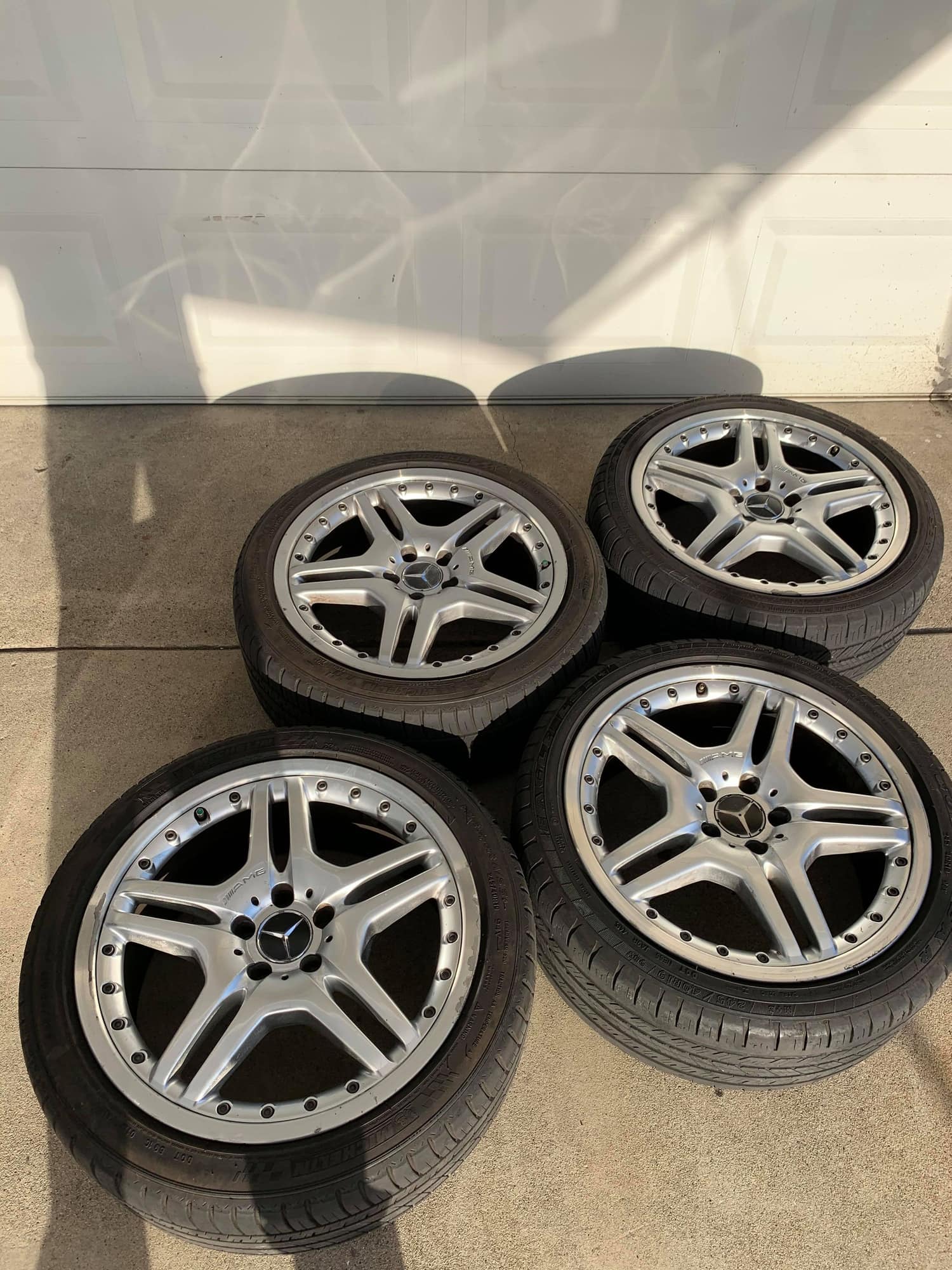 Wheels and Tires/Axles - 19x8.5 2 piece amg wheels and tires $1000 - Used - Gardena, CA 90247, United States