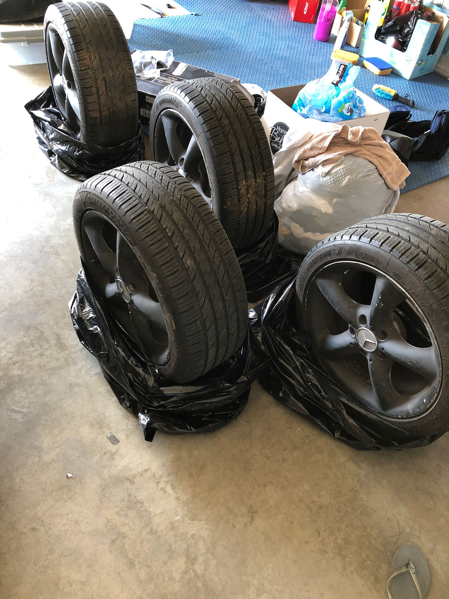 Wheels and Tires/Axles - 2004-2006 Mercedes C Class Wheels with Tires - Used - 2004 to 2006 Mercedes-Benz All Models - Diamond Bar, CA 91765, United States