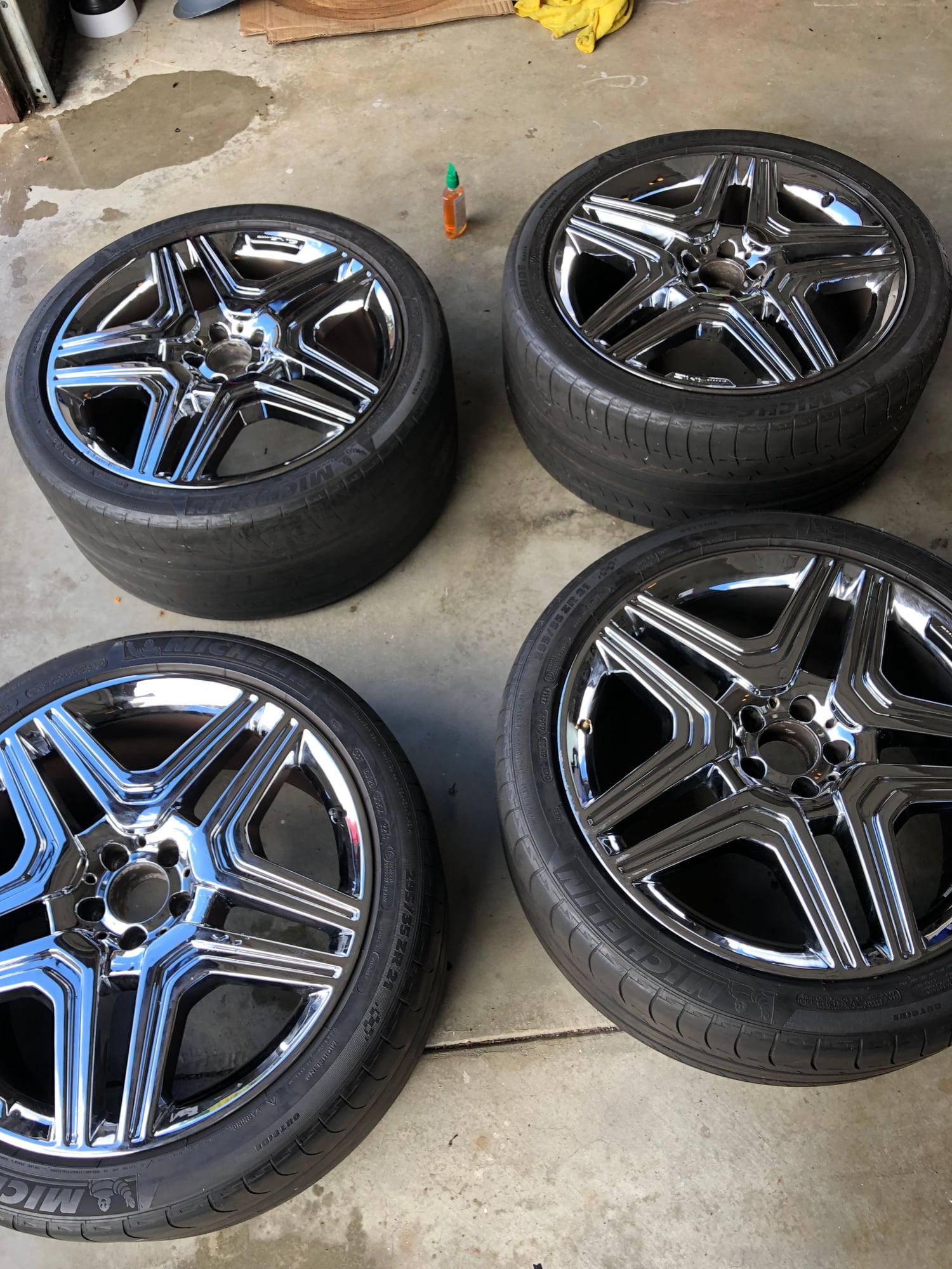 Wheels and Tires/Axles - FS: OEM chrome ML63 wheels - Used - Foster City, CA 94404, United States