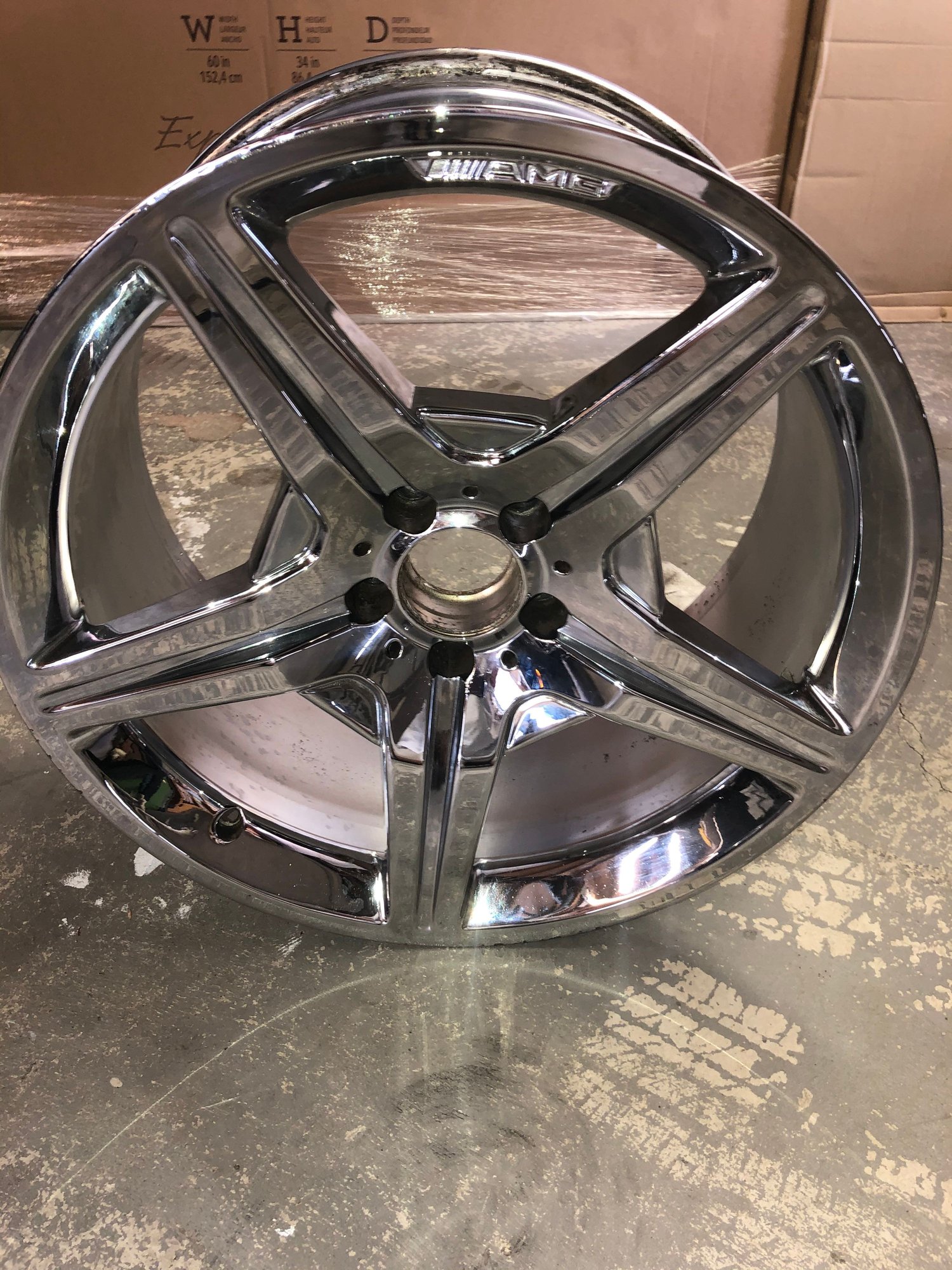 Wheels and Tires/Axles - ORIGINAL AMG CHROME WHEELS! Staggered - need reconditioning - Used - 2009 Mercedes-Benz SL600 - Medford, OR 97504, United States