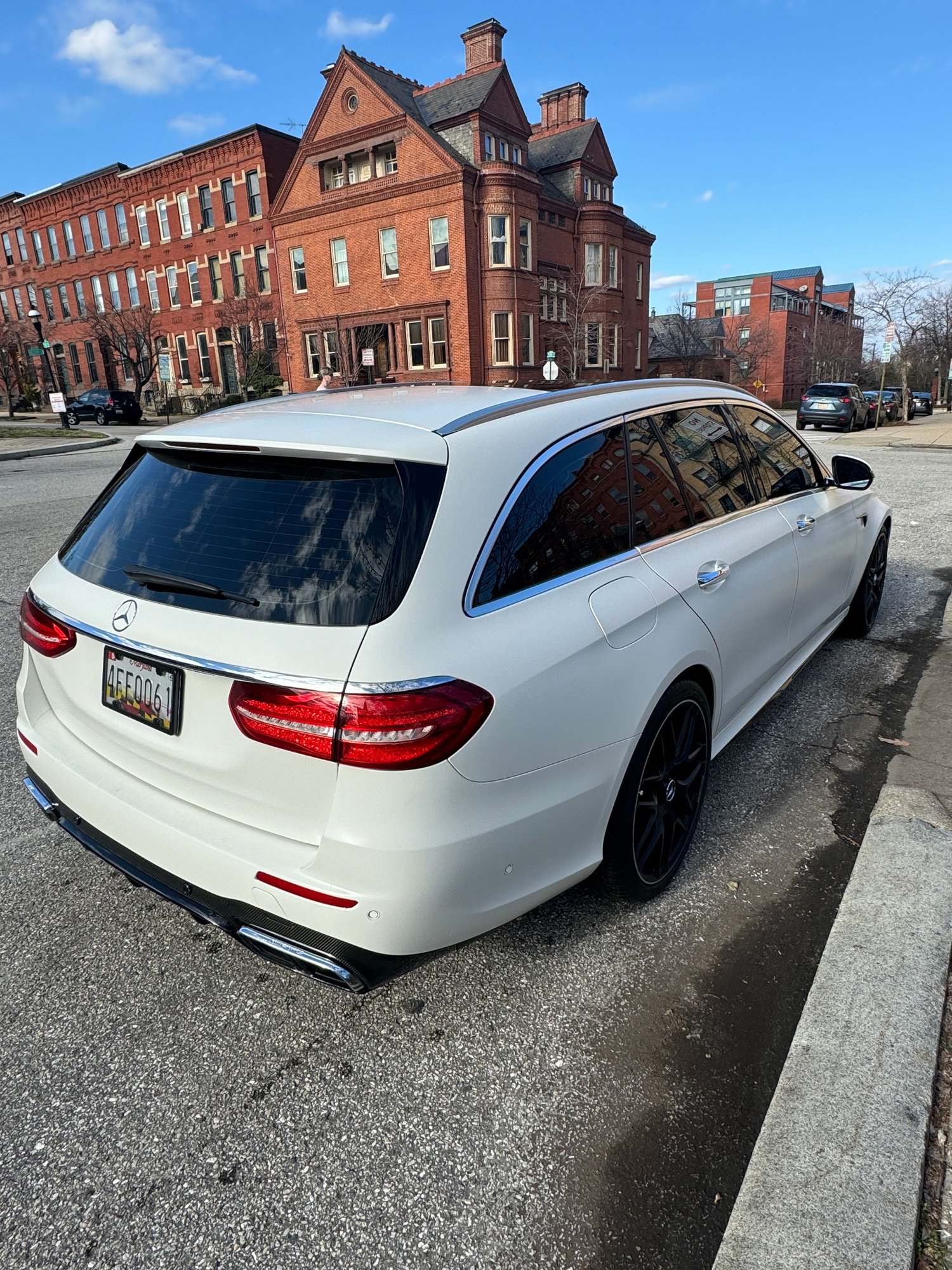 2020 Mercedes-Benz E63 AMG S - 2020 Mercedes E63S Wagon, 46K Miles, Perf Seats, Int and Ext Carbon. Warranty - Used - VIN W1KZH8KB9LA858259 - 46,700 Miles - 8 cyl - AWD - Automatic - Wagon - White - Baltimore, MD 21217, United States