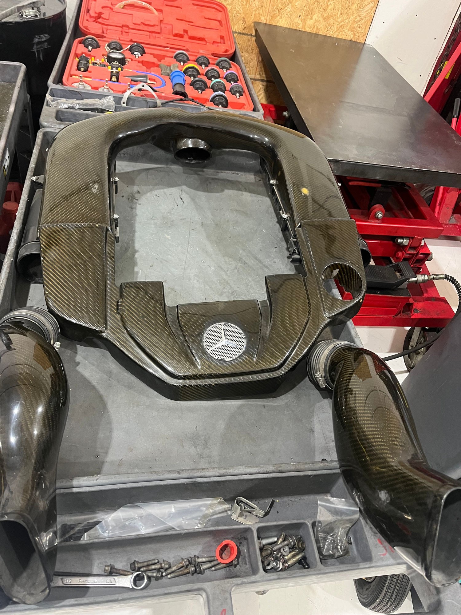 Engine - Intake/Fuel - W211 E55 carbon intake, engine cover and snorkels - Used - 2003 to 2006 Mercedes-Benz E55 AMG - Round Rock, TX 78665, United States