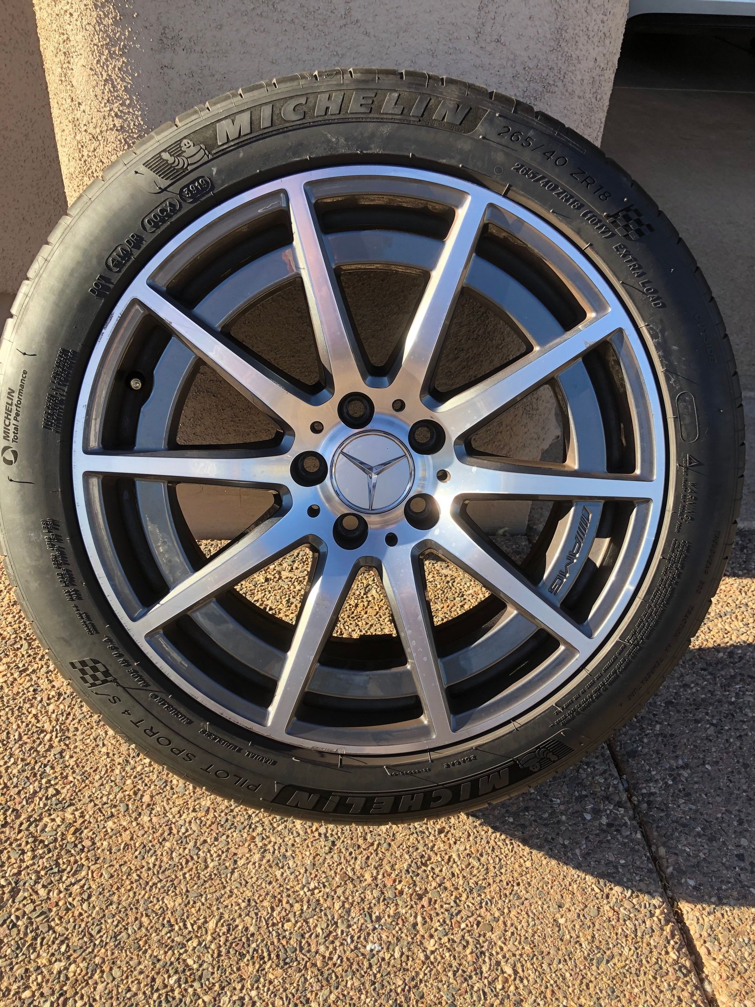 Wheels and Tires/Axles - OEM Wheels/Tires - W205 AMG 18" 10-Spoke Mounted with Tires - Used - All Years Mercedes-Benz C63 AMG - Scottsdale, AZ 85266, United States