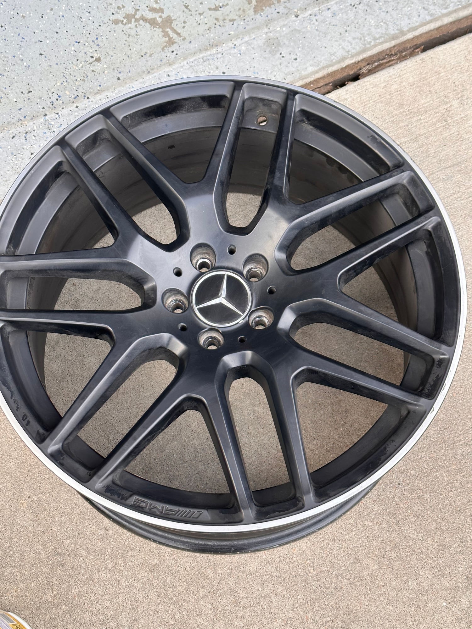 Wheels and Tires/Axles - OEM Mercedes AMG 21x10 Y-spoke matte black wheels W166 -$2500 - Used - 2016 to 2019 Mercedes-Benz GLC63 AMG S - Centennail, CO 80016, United States