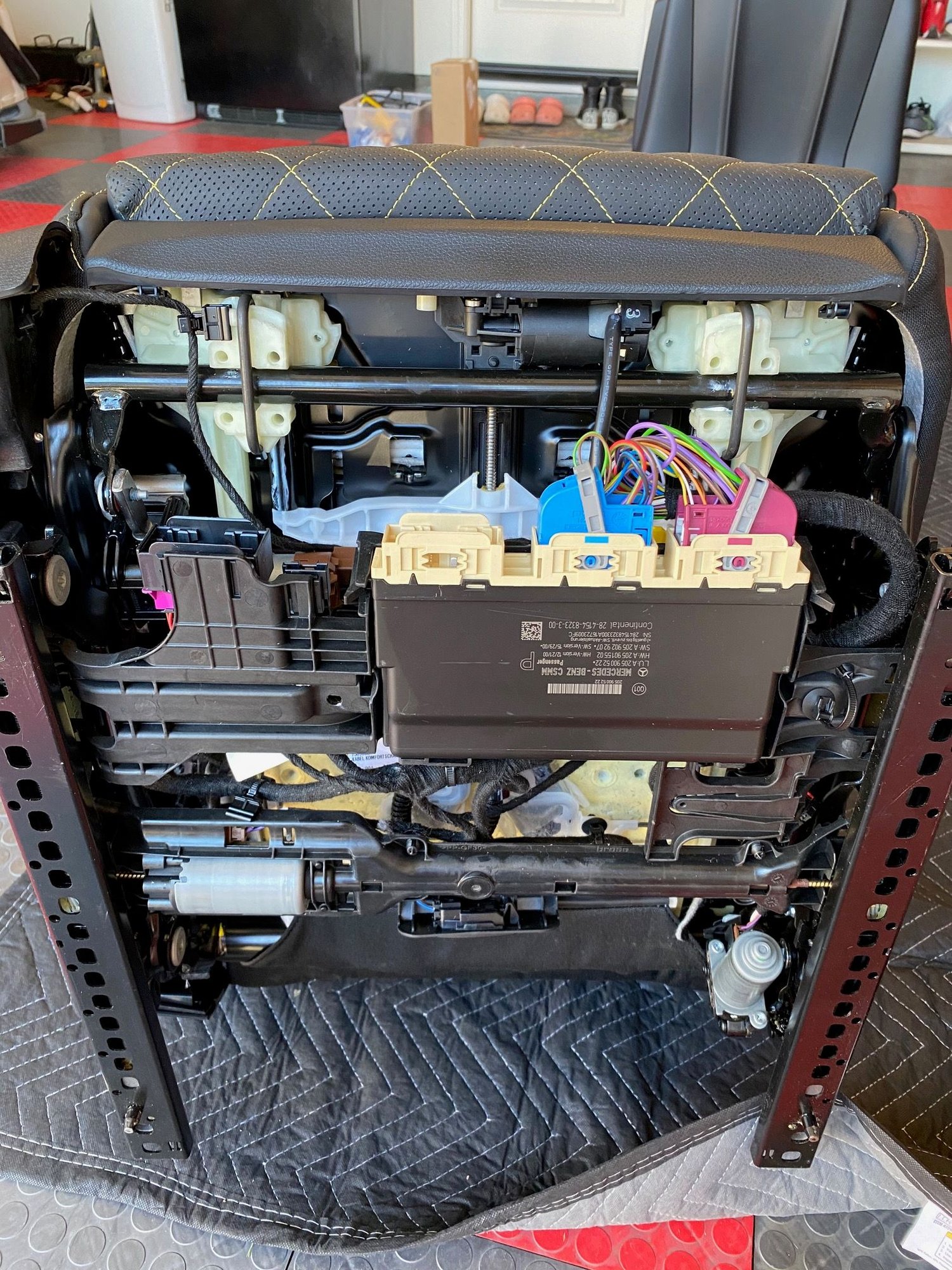 Interior/Upholstery - Rare Mercedes-Benz OEM Front AMG Performance Bucket Seats Edition One Yellow Stitches - Used - San Ramon, CA 94582, United States