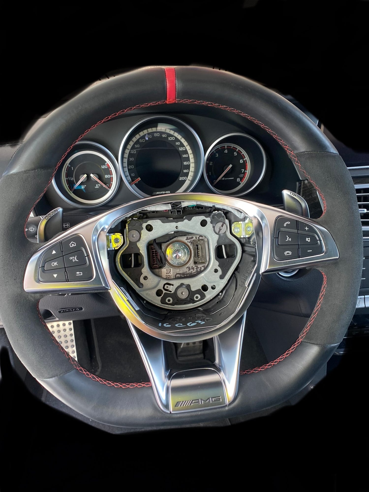 Interior/Upholstery - AMG Steering Wheel - Used - 2015 to 2018 Mercedes-Benz C63 AMG S - 2014 to 2018 Mercedes-Benz CLS63 AMG S - 2016 to 2019 Mercedes-Benz GLS63 AMG - 2014 to 2018 Mercedes-Benz SL63 AMG - Orange County, CA 92705, United States