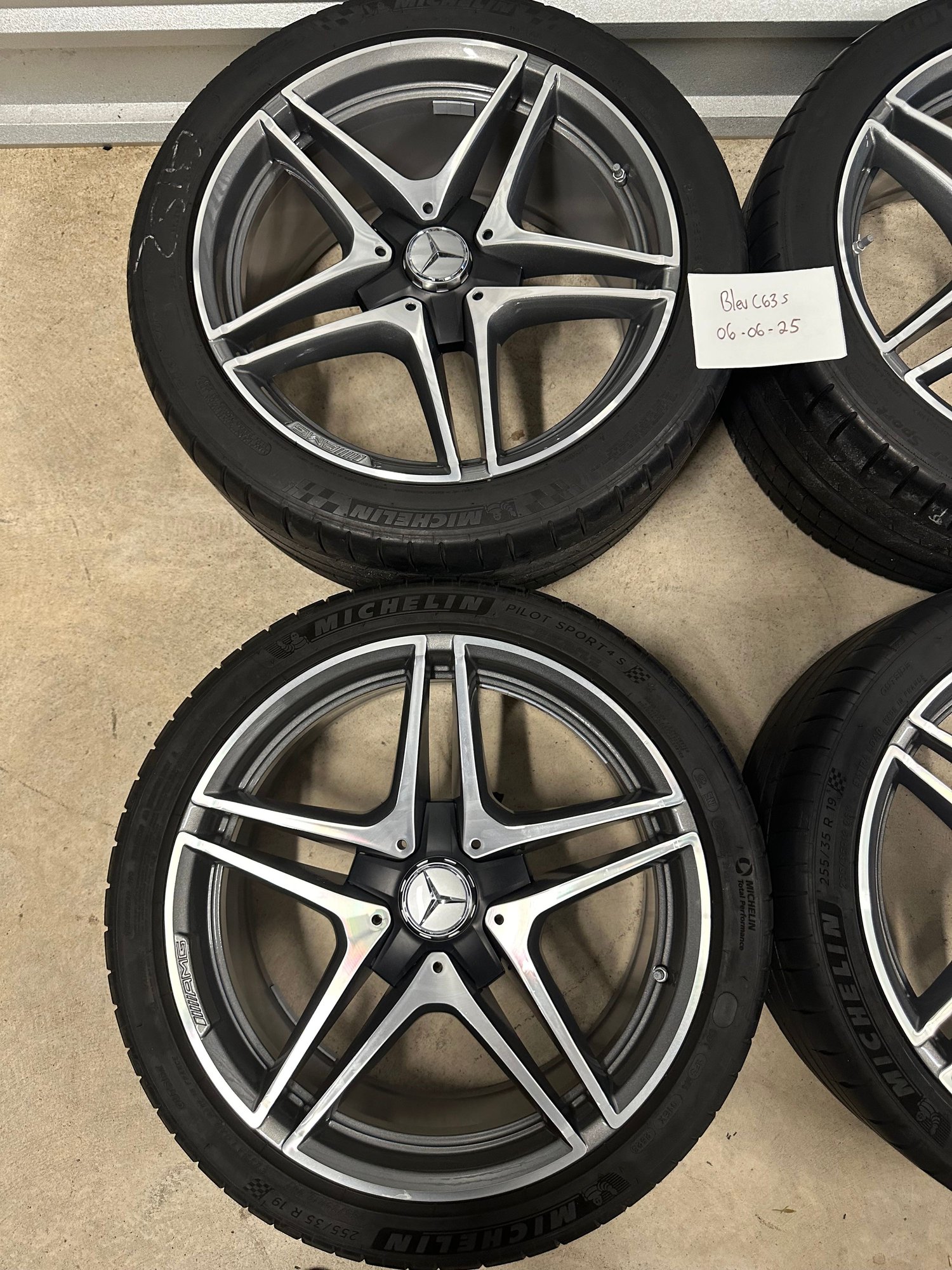 Wheels and Tires/Axles - Mercedes AMG C Class C63s OEM 19” Wheels & Tires - New - All Years Mercedes-Benz C-Class - Dallas, TX 75088, United States