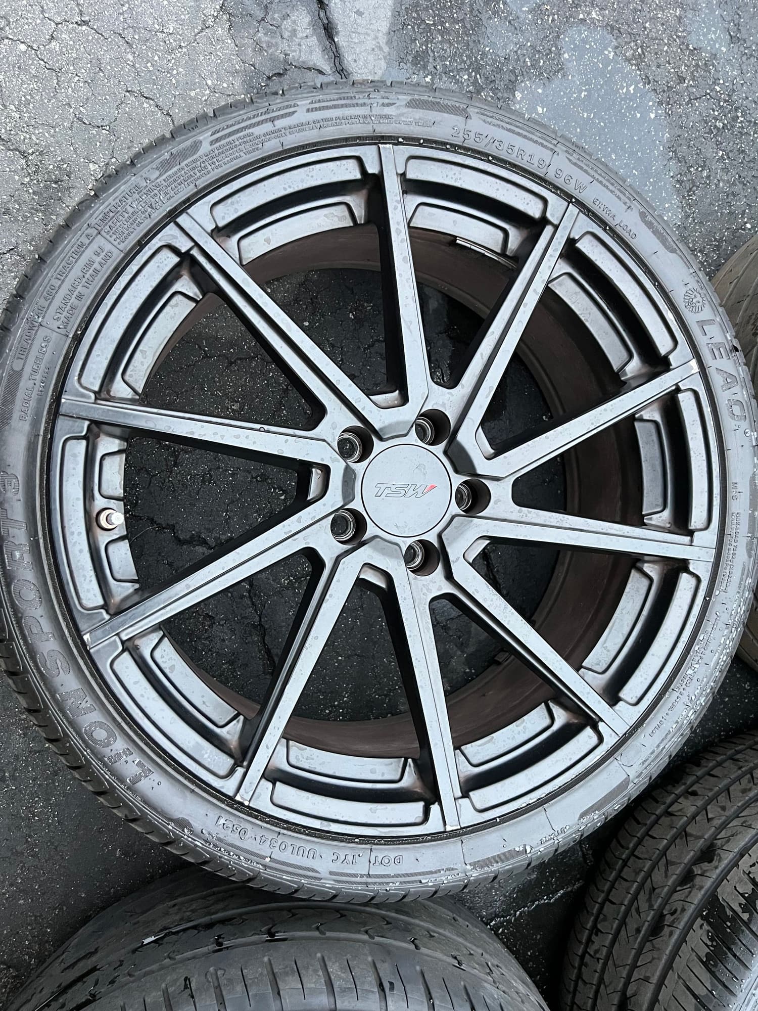 Wheels and Tires/Axles - 19in TSW Watkins (1 damaged wheel) - Used - 2008 to 2014 Mercedes-Benz C63 AMG - Salinas, CA 93908, United States