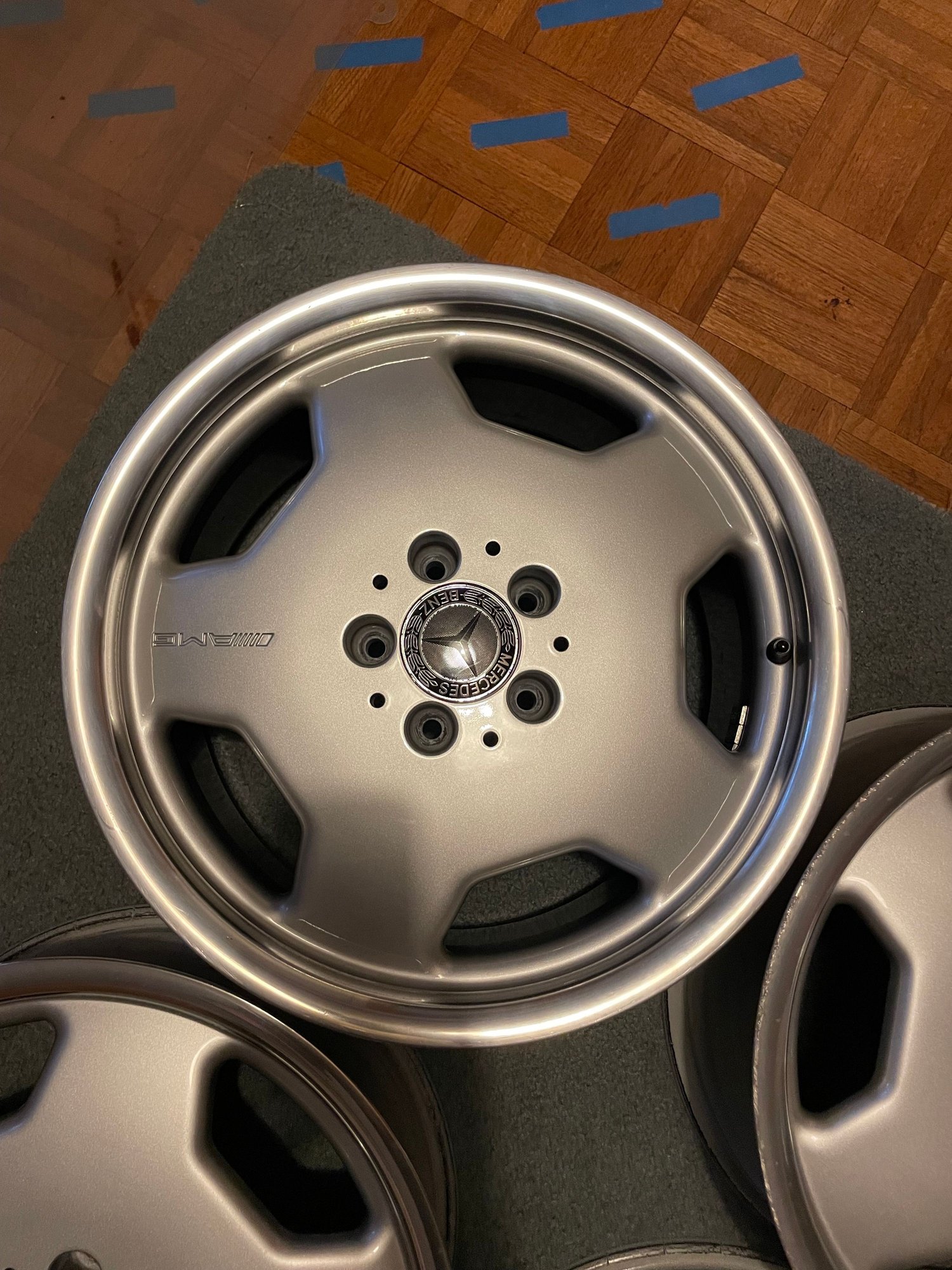 Wheels and Tires/Axles - Mercedes Benz AMG 17” Monoblock Wheels - Staggered Set 17x7.5/8.5 - Used - 1994 to 2000 Mercedes-Benz C-Class - Lorton, VA 22039, United States