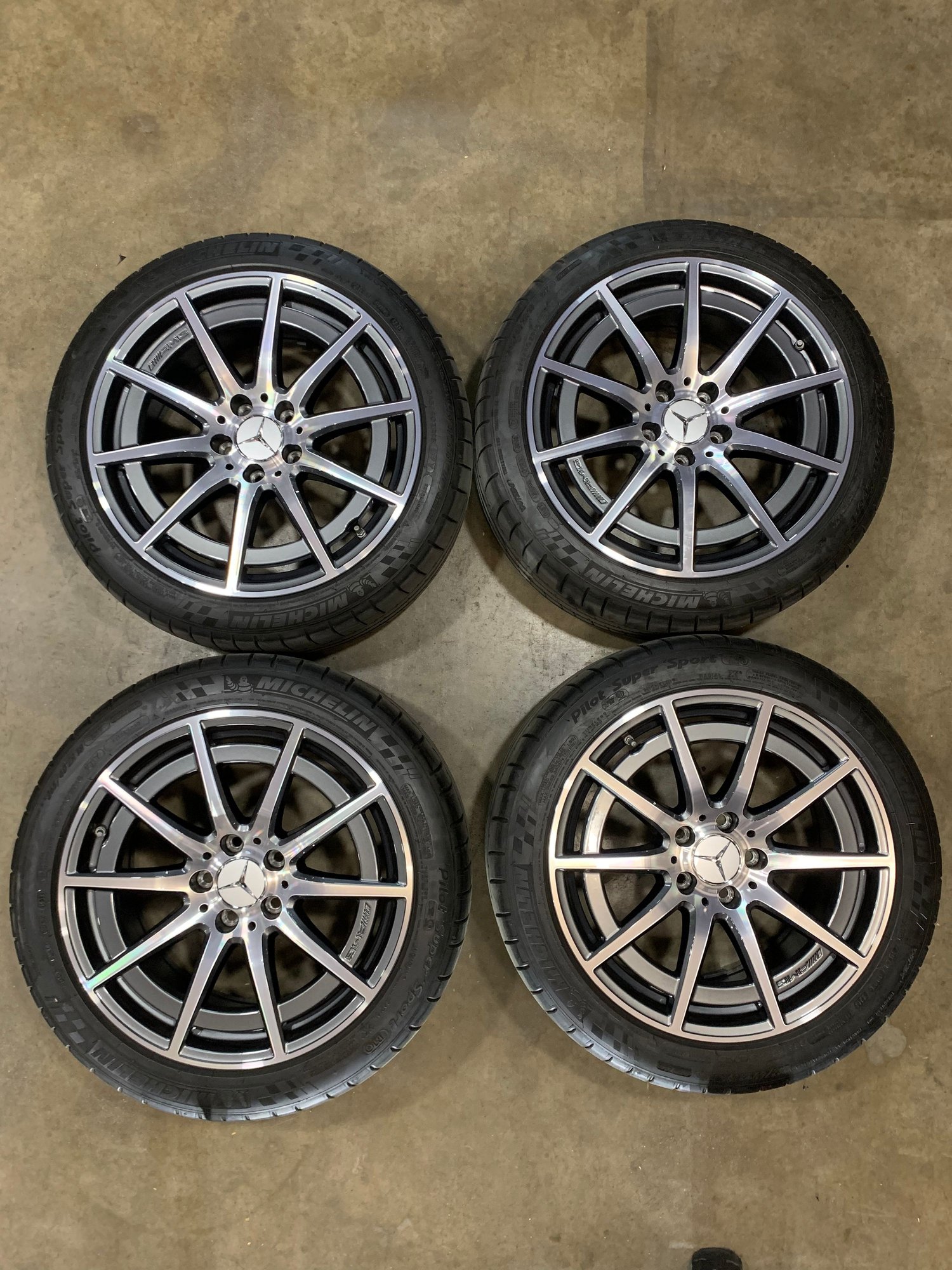 Wheels and Tires/Axles - 18" Mercedes Benz AMG OEM Wheels off a 2021 C63 w/ Michelin PSS Tires 90% thread - Used - 0  All Models - Riverside, CA 92504, United States