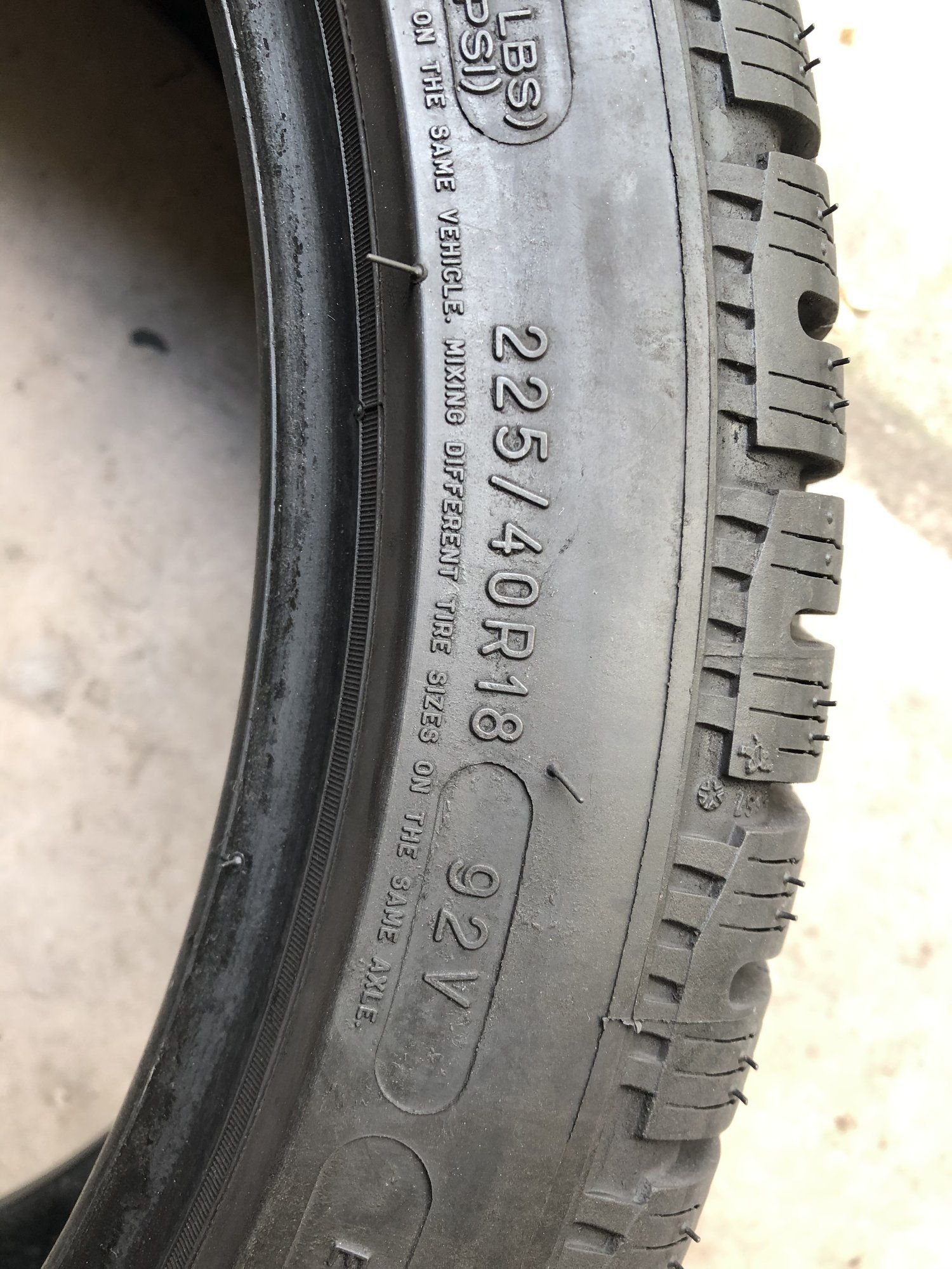 Wheels and Tires/Axles - Michelin Pilot Alpin Winter tires 225/40/r18 - 10/32nds (Location NYC) - Used - 0  All Models - New York, NY 10038, United States