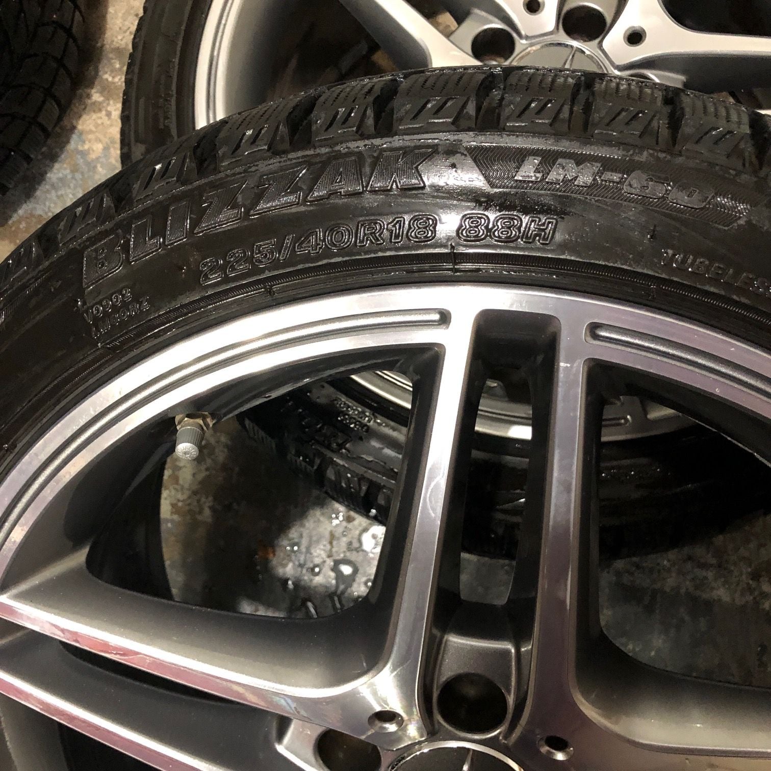 Wheels and Tires/Axles - W204 Mercedes Benz Wheels AMG & Blizzak LM60 Run Flat Winter Tires 235/40/18 - Used - 2008 to 2014 Mercedes-Benz C63 AMG - Enfield, CT 06083, United States