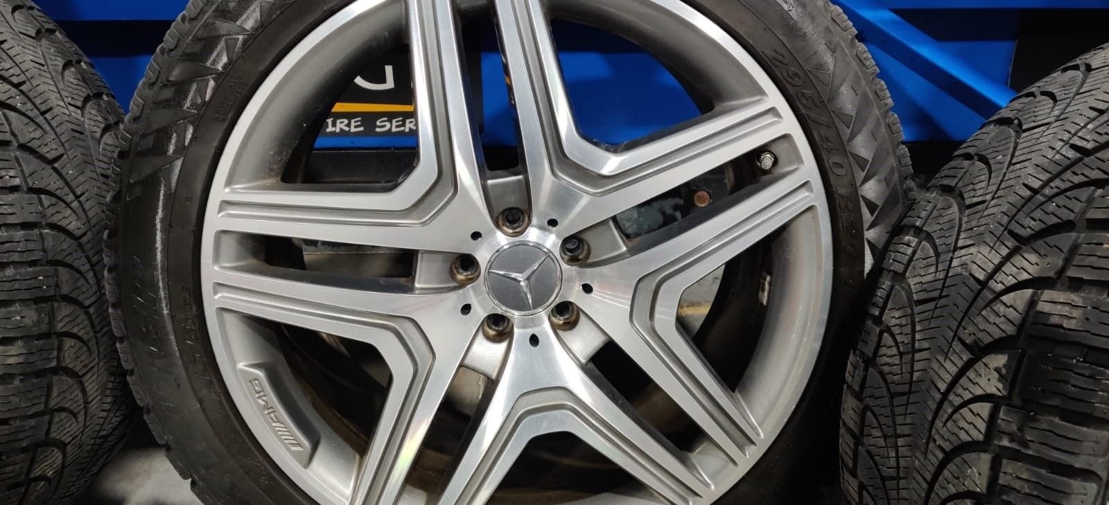 Wheels and Tires/Axles - 21" GL63 OEM Wheels on Pirelli winter tires - Used - 2014 to 2016 Mercedes-Benz GL63 AMG - Minneapolis, MN 55416, United States