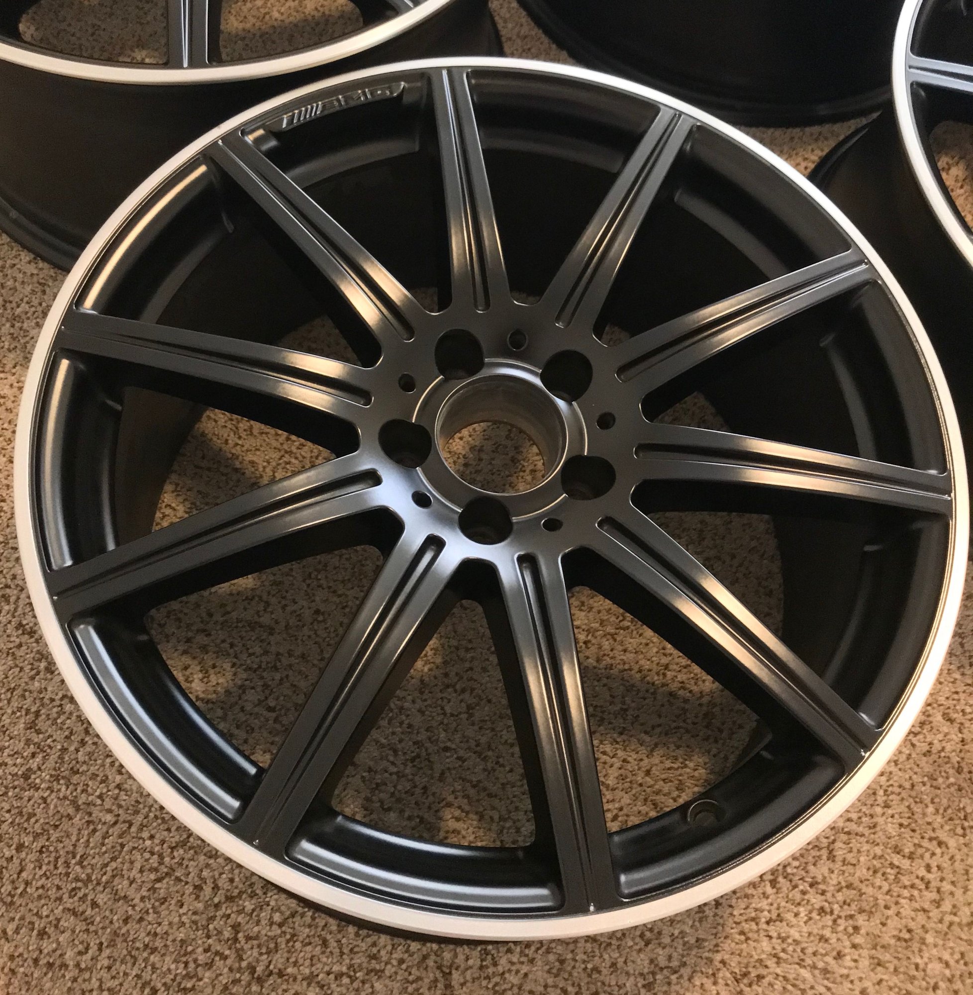 Wheels and Tires/Axles - FULL SET OEM Satin Black W212 E63S AMG Wheels - 19x9 19x9.5 - 2124015002 & 2124015102 - Used - Port St Lucie, FL 34953, United States