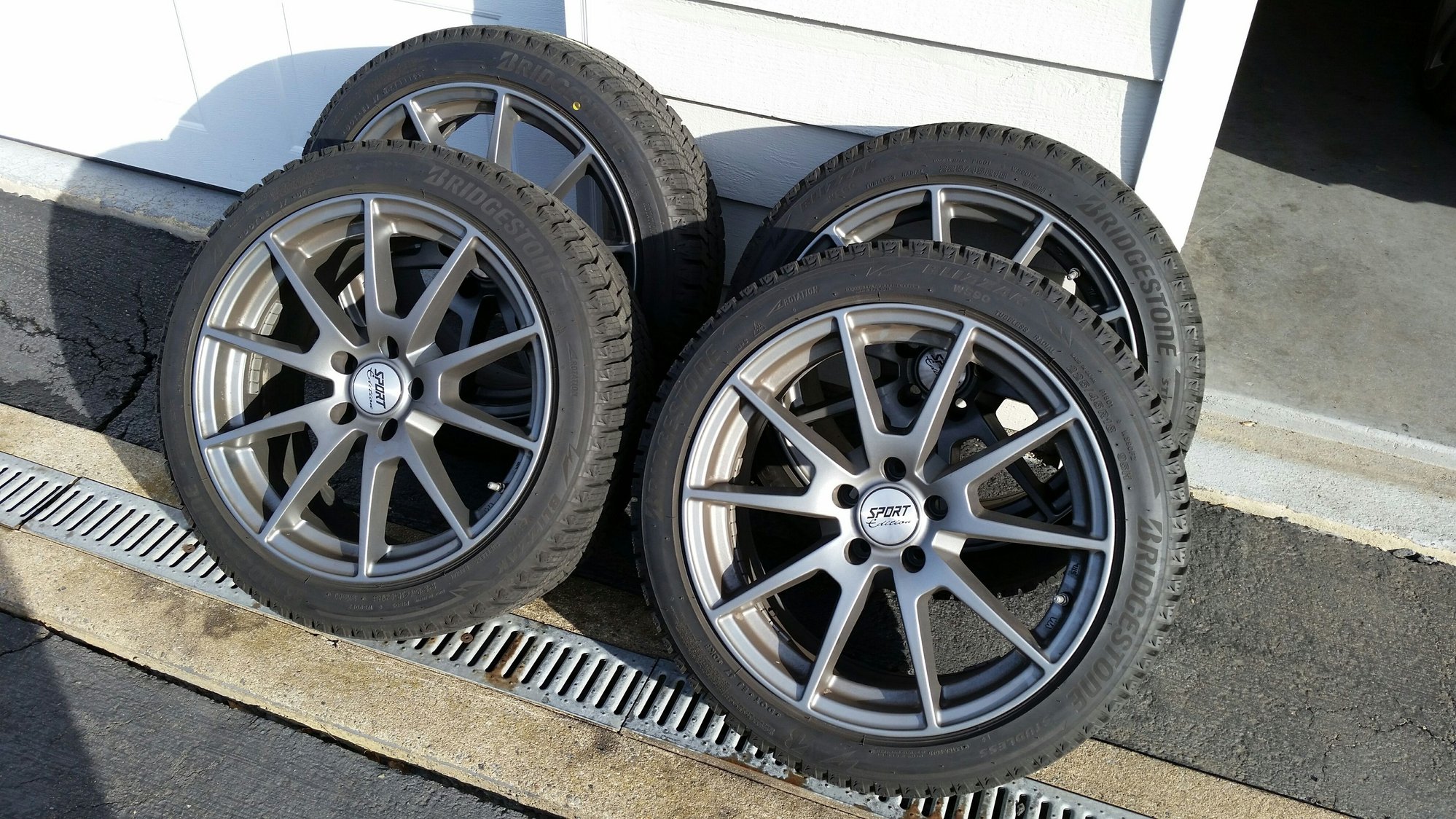 Wheels and Tires/Axles - Bridgestone BLIZZACK 224/45/18 winter tire and wheel set - Used - 2017 to 2020 Mercedes-Benz C43 AMG - Leesburg, VA 20176, United States