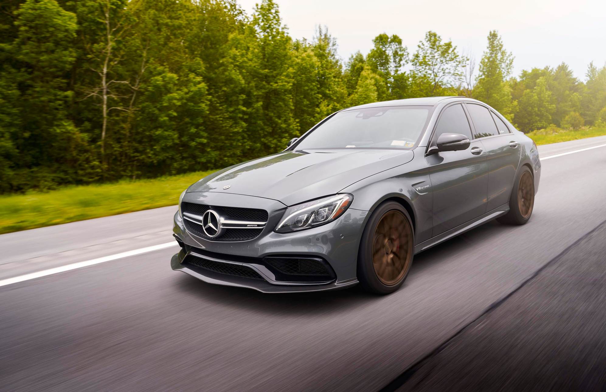 Wheels and Tires/Axles - Custom AGL 43 wheels and tires - Used - 2015 to 2021 Mercedes-Benz C63 AMG S - Queens, NY 11366, United States