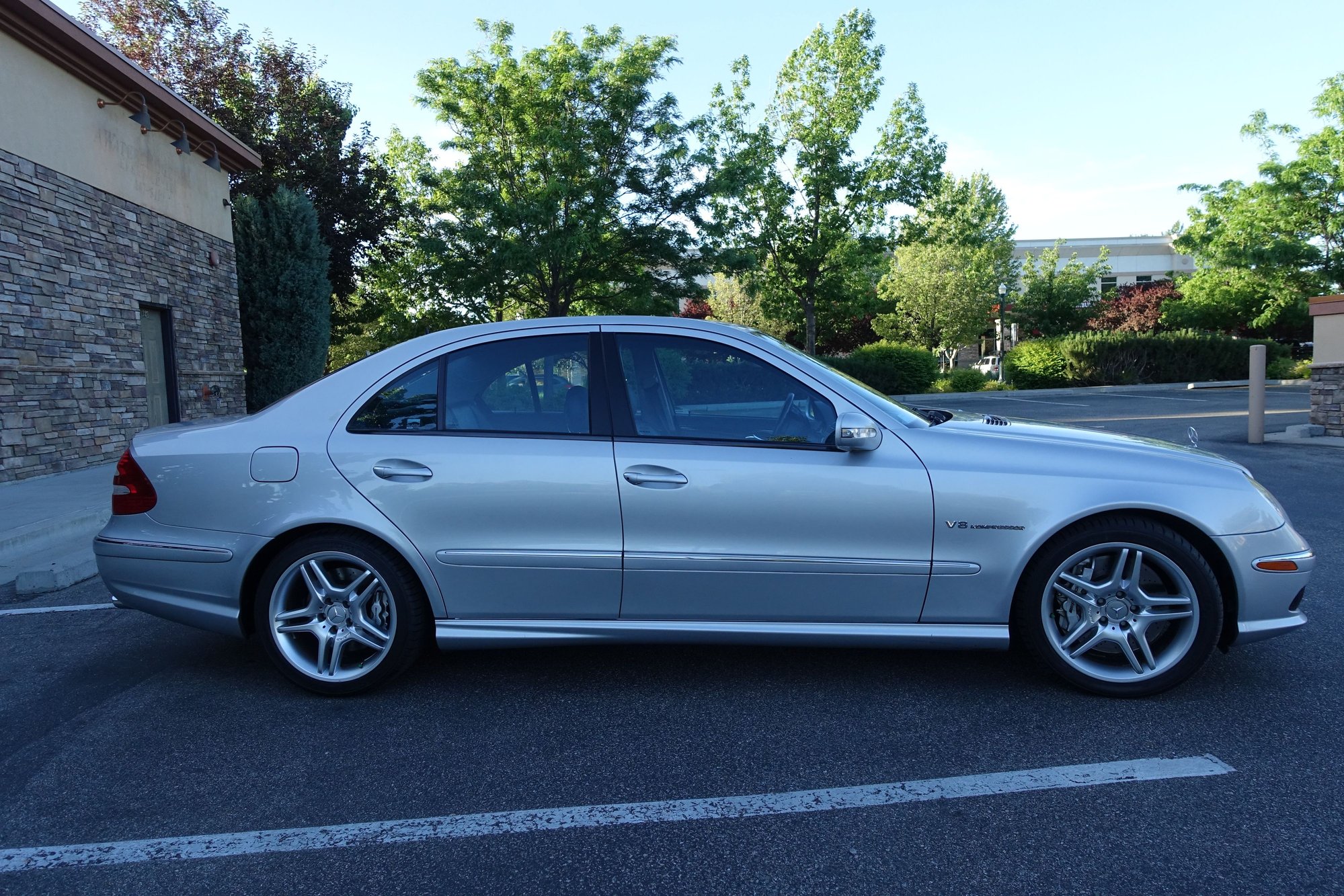 2003 Mercedes-Benz E55 AMG - 2003 E55 AMG 70k miles - Silver - 2nd owner Great shape - $14,000 - Used - VIN WDBUF76J73A308644 - 69,800 Miles - 8 cyl - 2WD - Automatic - Sedan - Silver - Boise, ID 83616, United States
