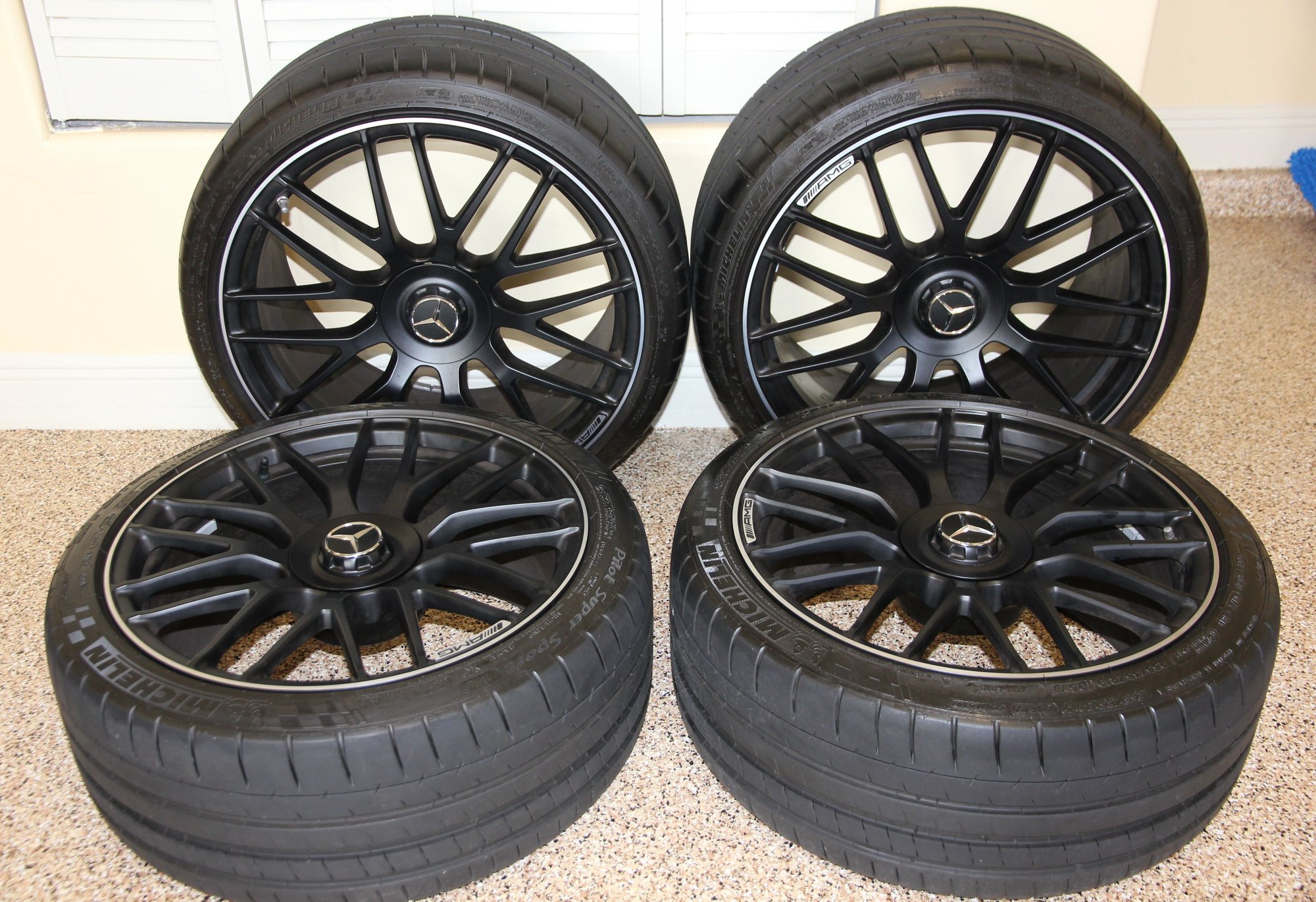 Wheels and Tires/Axles - 2017-2019 AMG C63s WHEELS & MICHELIN PILOT SUPER SPORT TIRES, 20" REAR & 19" FRONT - Used - 2017 to 2019 Mercedes-Benz C63 AMG S - The Villages, FL 32162, United States
