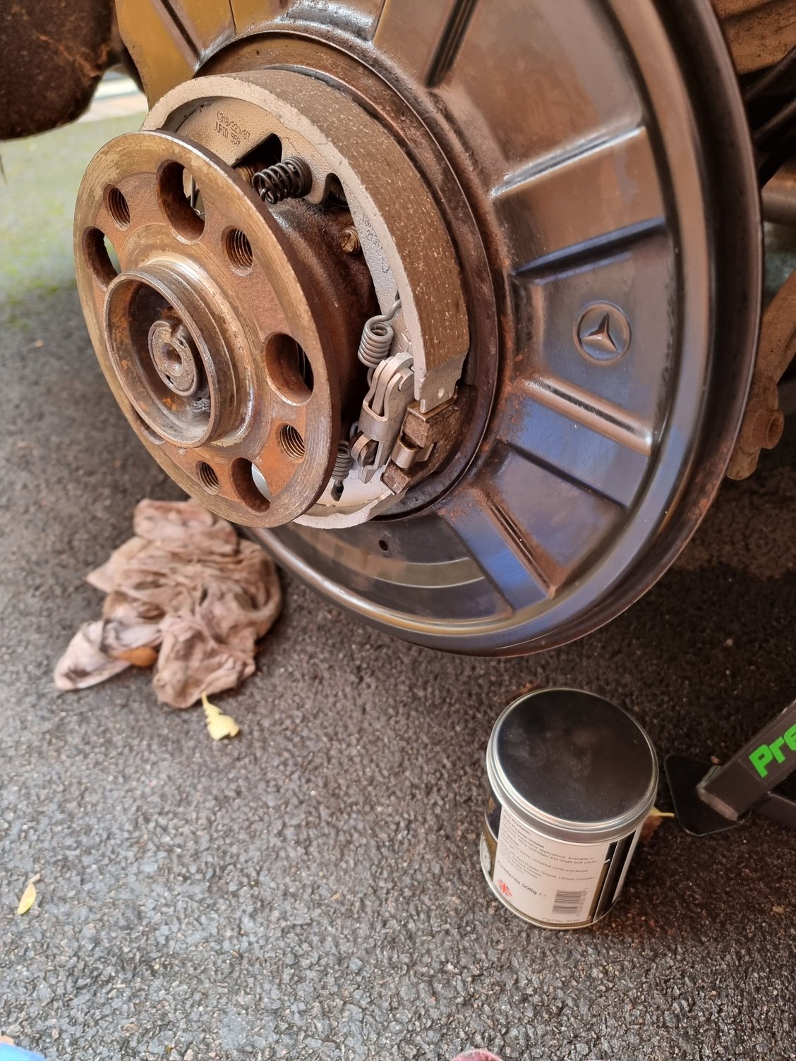 w212 replaced parking brake shoes rubbing. Forums