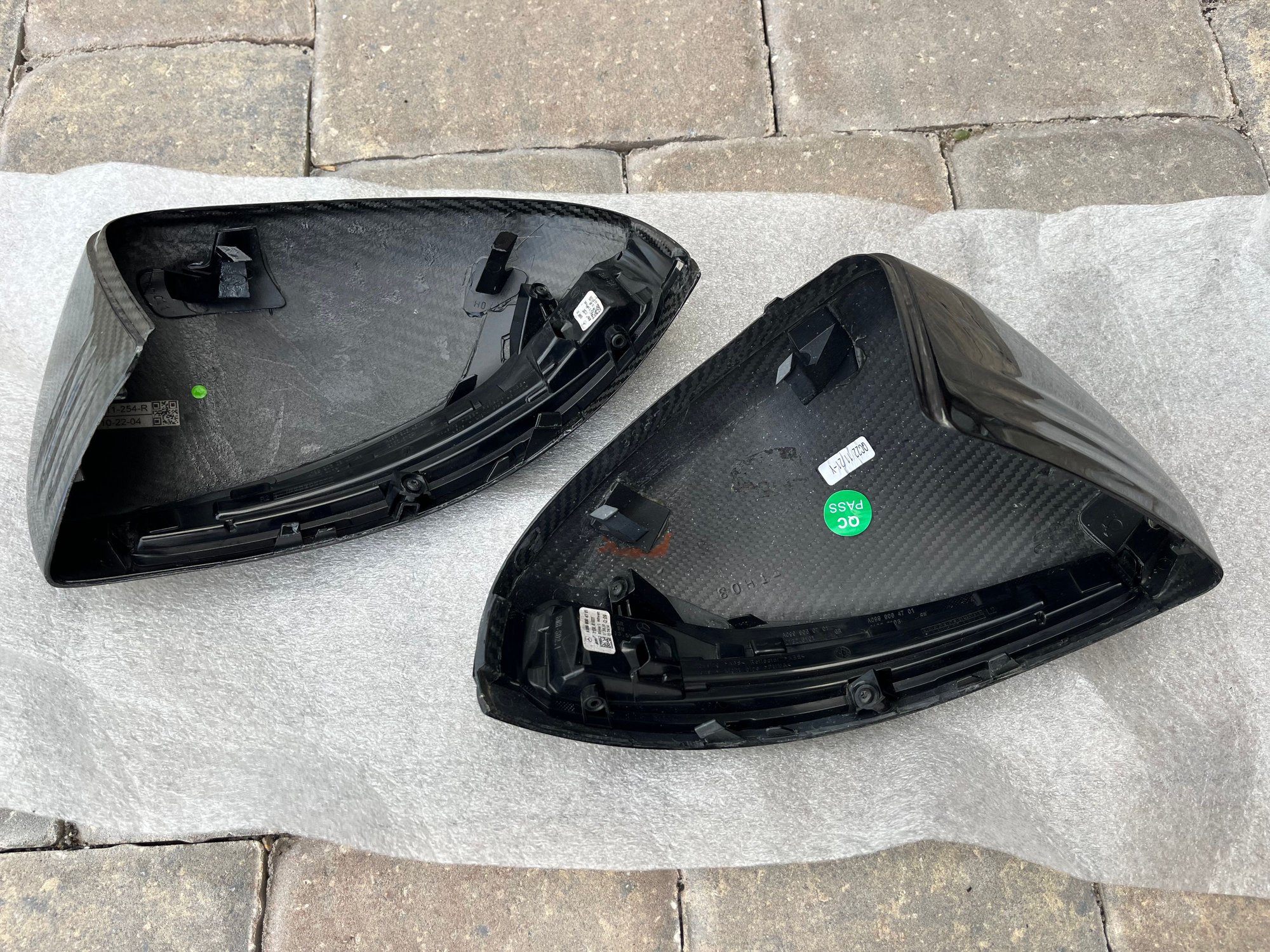 Exterior Body Parts - RW Carbon CF mirror caps fits several 2016+ Mercedes C, E, S class - New - 0  All Models - Fernandina Beach, FL 32034, United States
